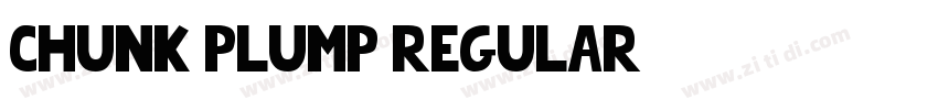 Chunk Plump Regular字体转换